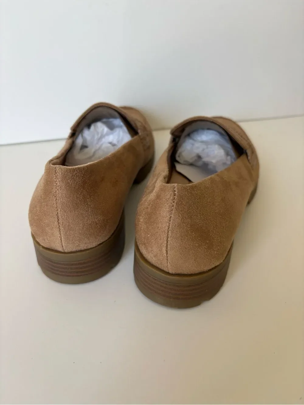 Life Stride Women's Tan Suede Penny Loafer
